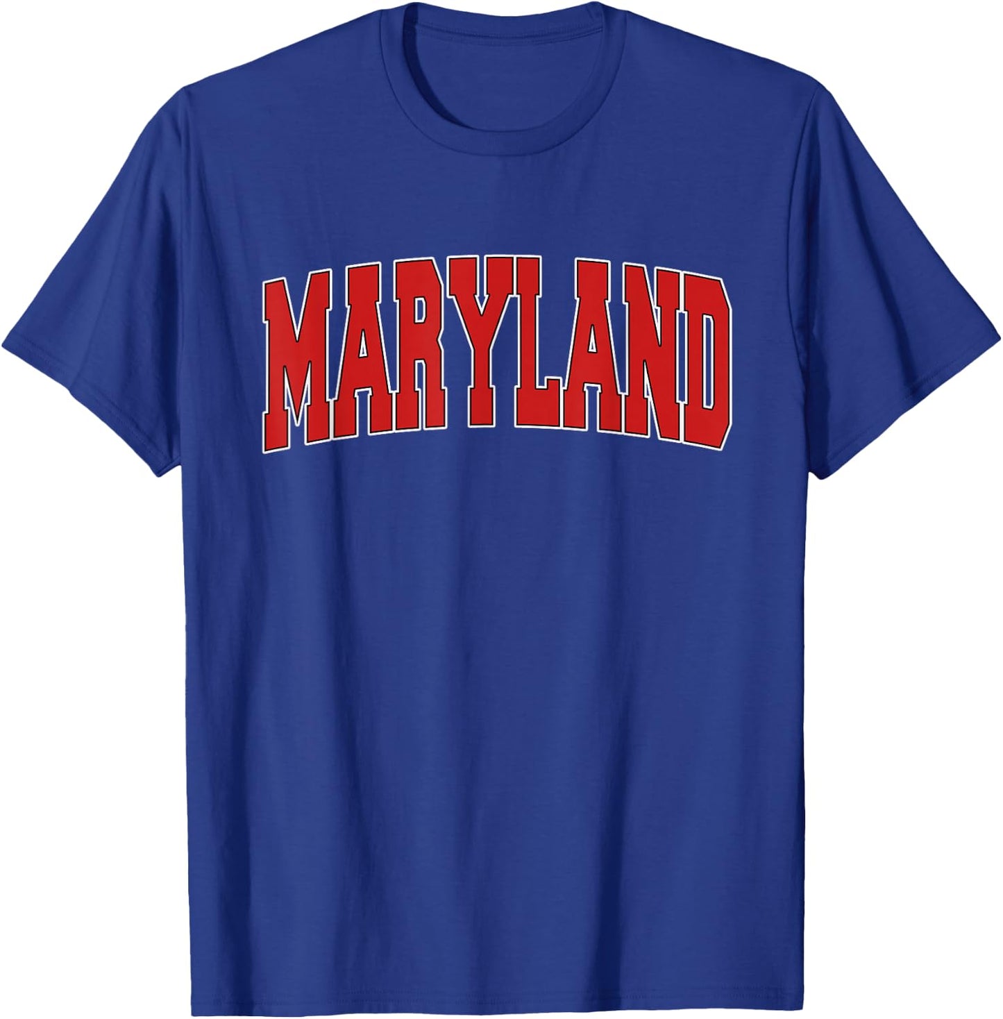 MARYLAND USA STATE MD Varsity Style Vintage Sports T-Shirt - T-Shirt | Royal