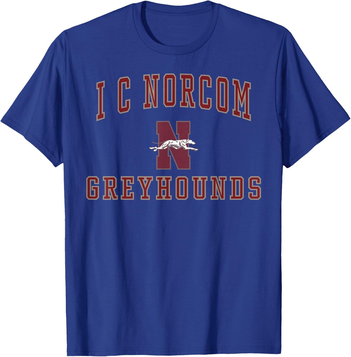I C Norcom High School Greyhounds C1 T-Shirt - T-Shirt | Royal
