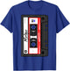 Cassette Tape Music Mix Audio 90s Party 80s Outfit Cassette T-Shirt - T-Shirt | Royal