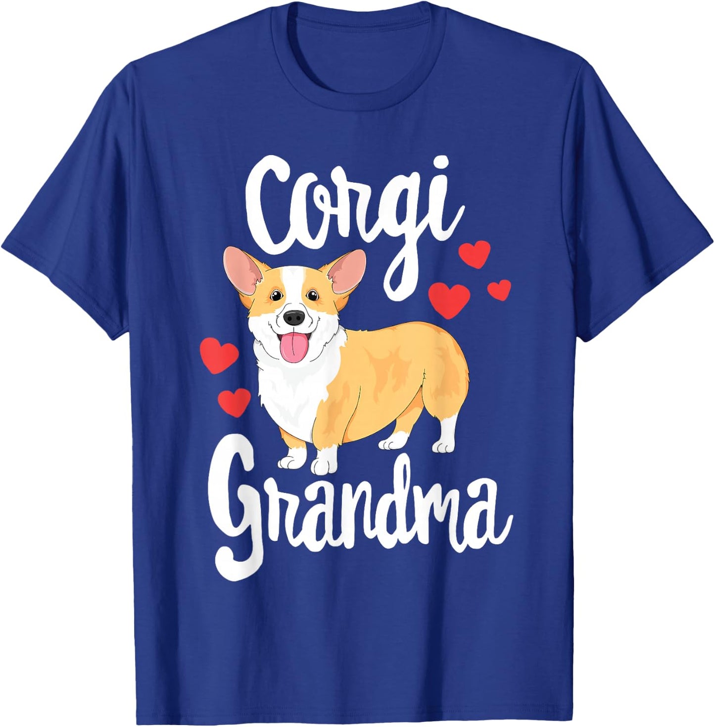 Corgi Women Girls Puppy Lover Dog Grandma Gift T-Shirt - T-Shirt | Royal