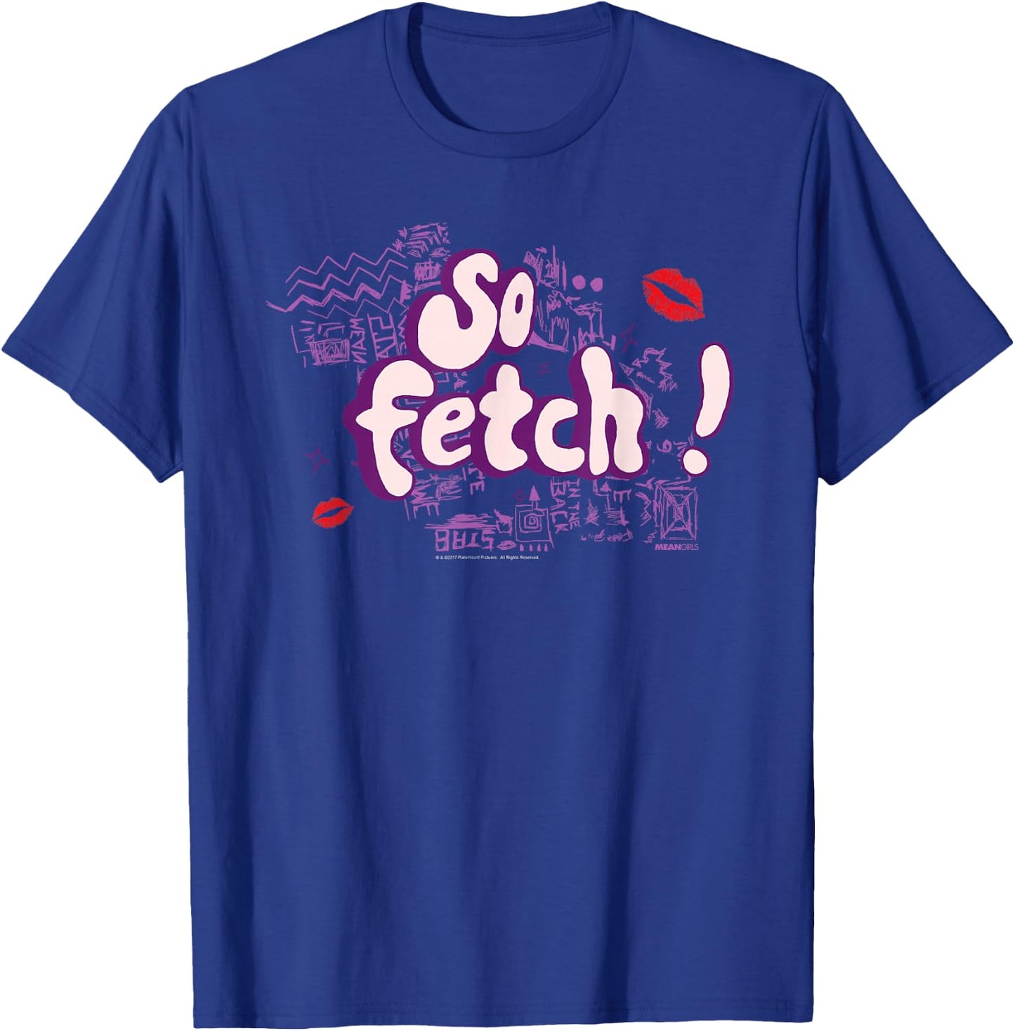 Mean Girls So Fetch! Illustrated Type Y2K Movie T-Shirt - T-Shirt | Royal