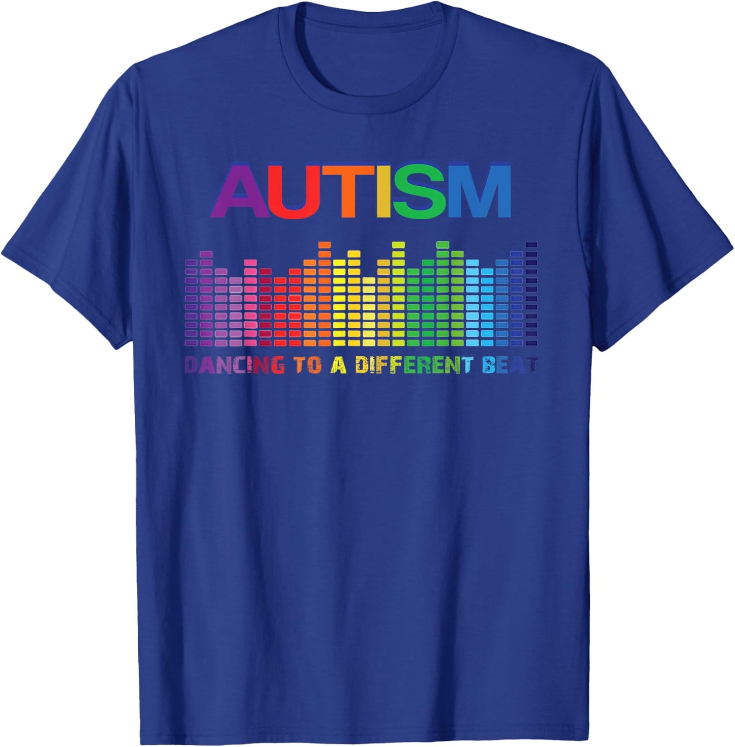 Autism Puzzle Autism Awareness Dancing To A Different Beat T-Shirt - T-Shirt | Royal