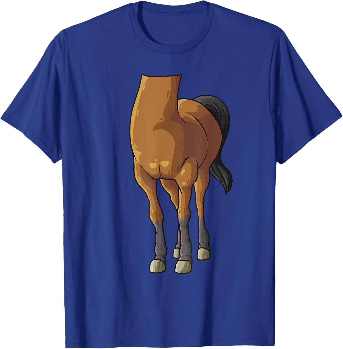 Cool Headless Horse Halloween Costume | Funny Lazy DIY Gift T-Shirt - T-Shirt | Royal