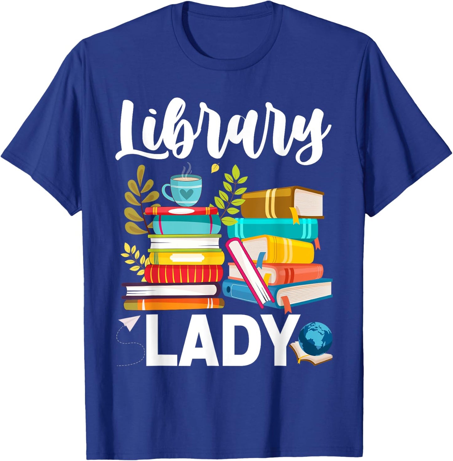 Funny Library Lady Librarian Library Assistant T-Shirt - T-Shirt | Royal