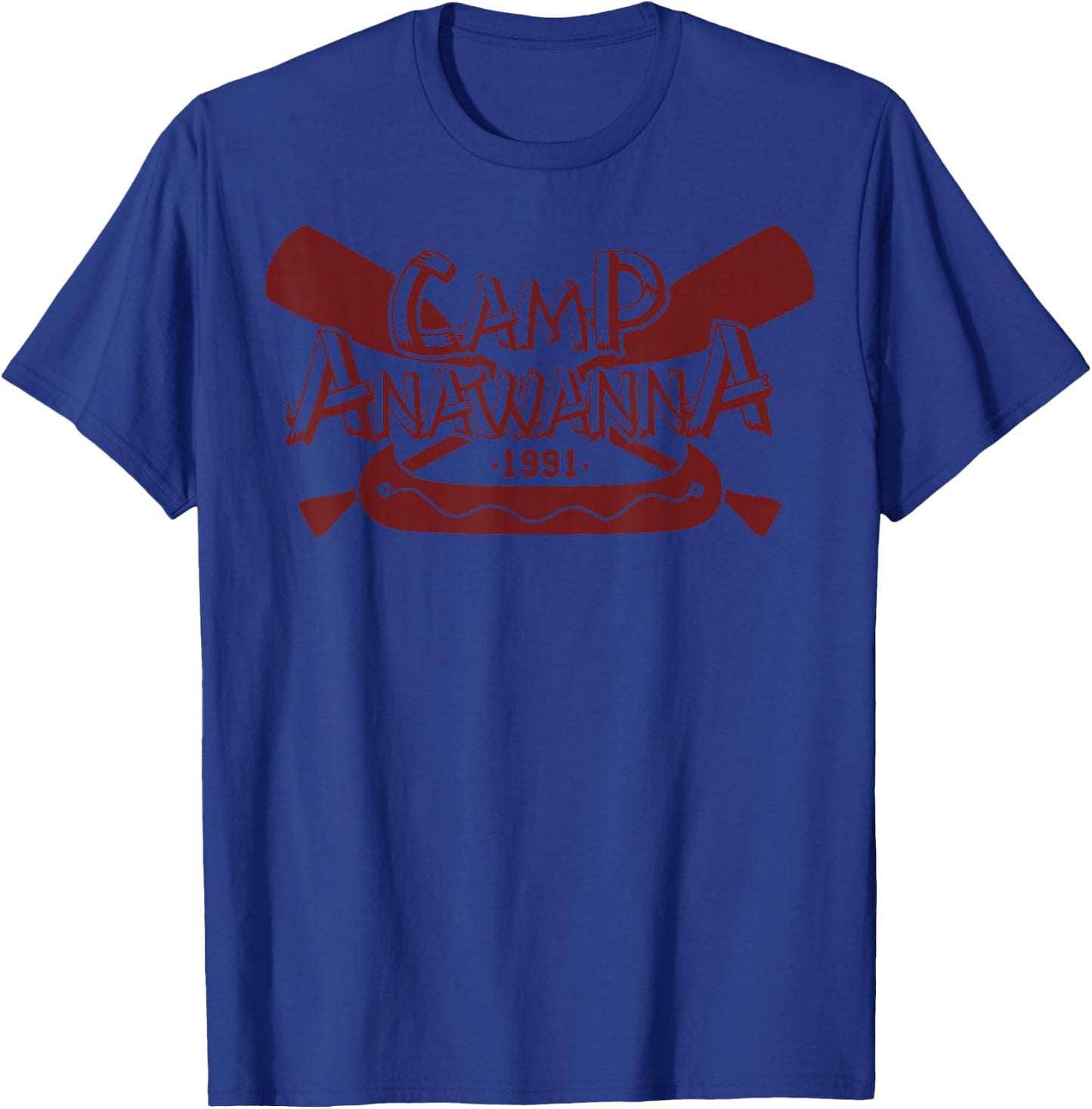 Nickelodeon Salute Your Shorts Camp Anawanna Sign T-Shirt - T-Shirt | Royal