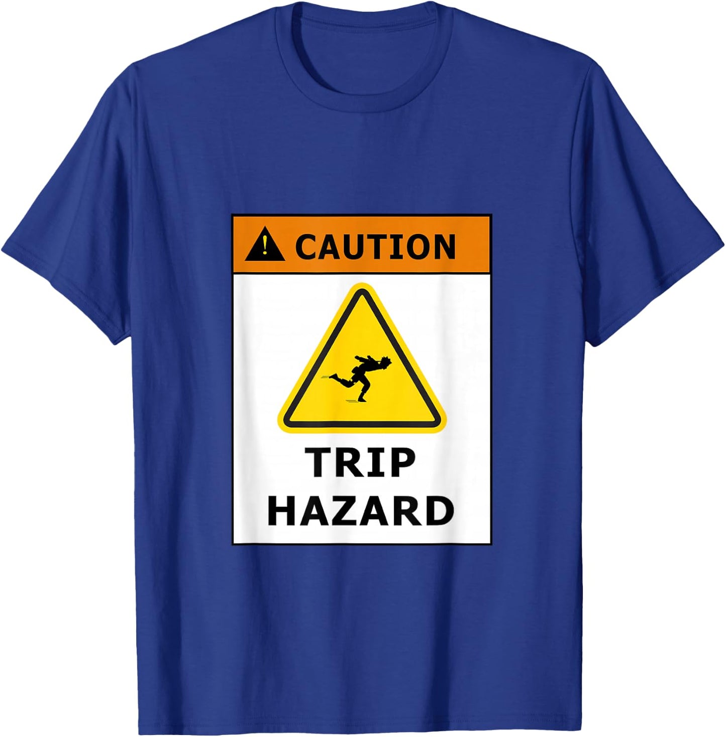 Caution Fun Run Trip Hazard T-Shirt - T-Shirt | Royal