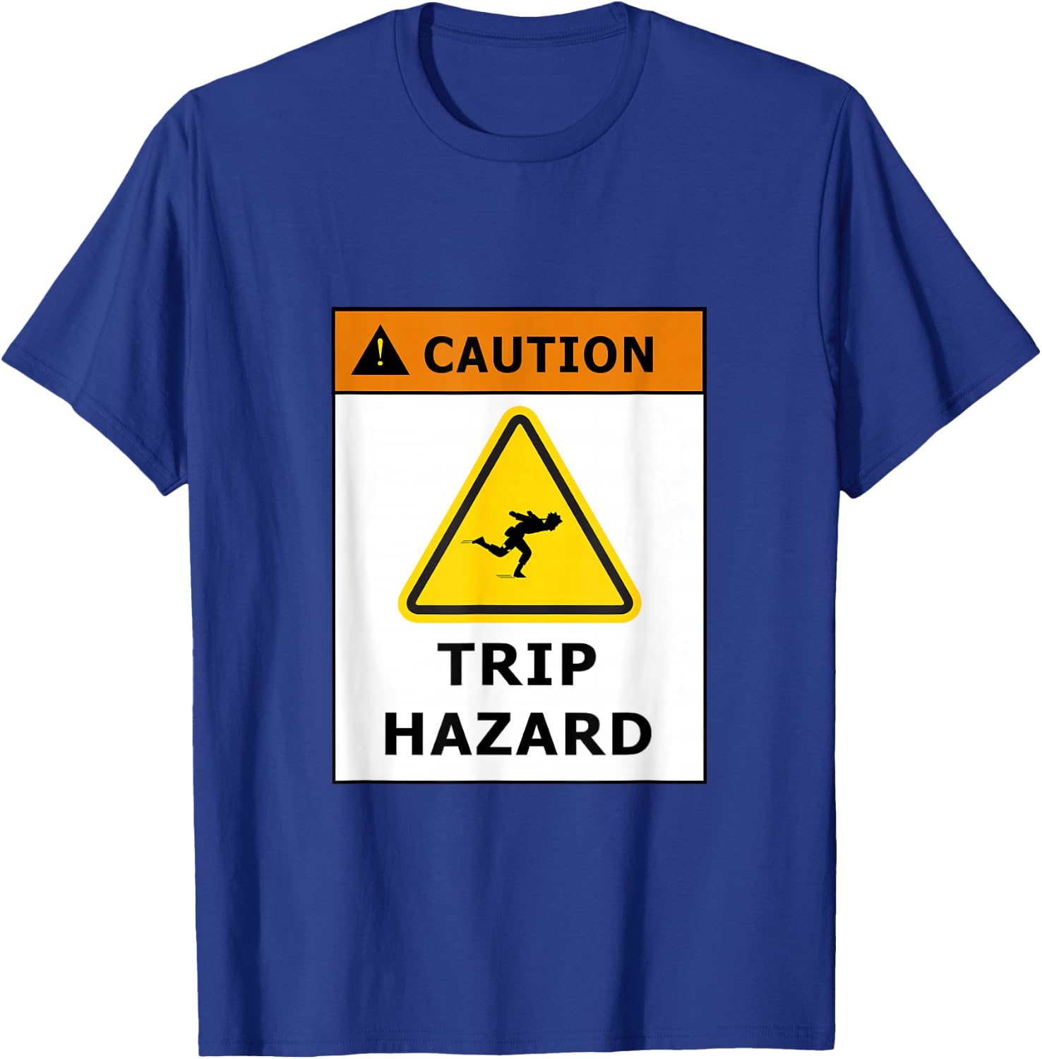 Caution Fun Run Trip Hazard T-Shirt - T-Shirt | Royal