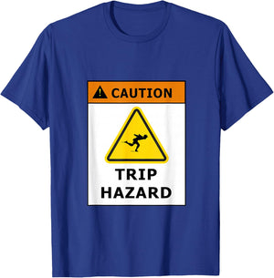 Caution Fun Run Trip Hazard T-Shirt - T-Shirt | Royal