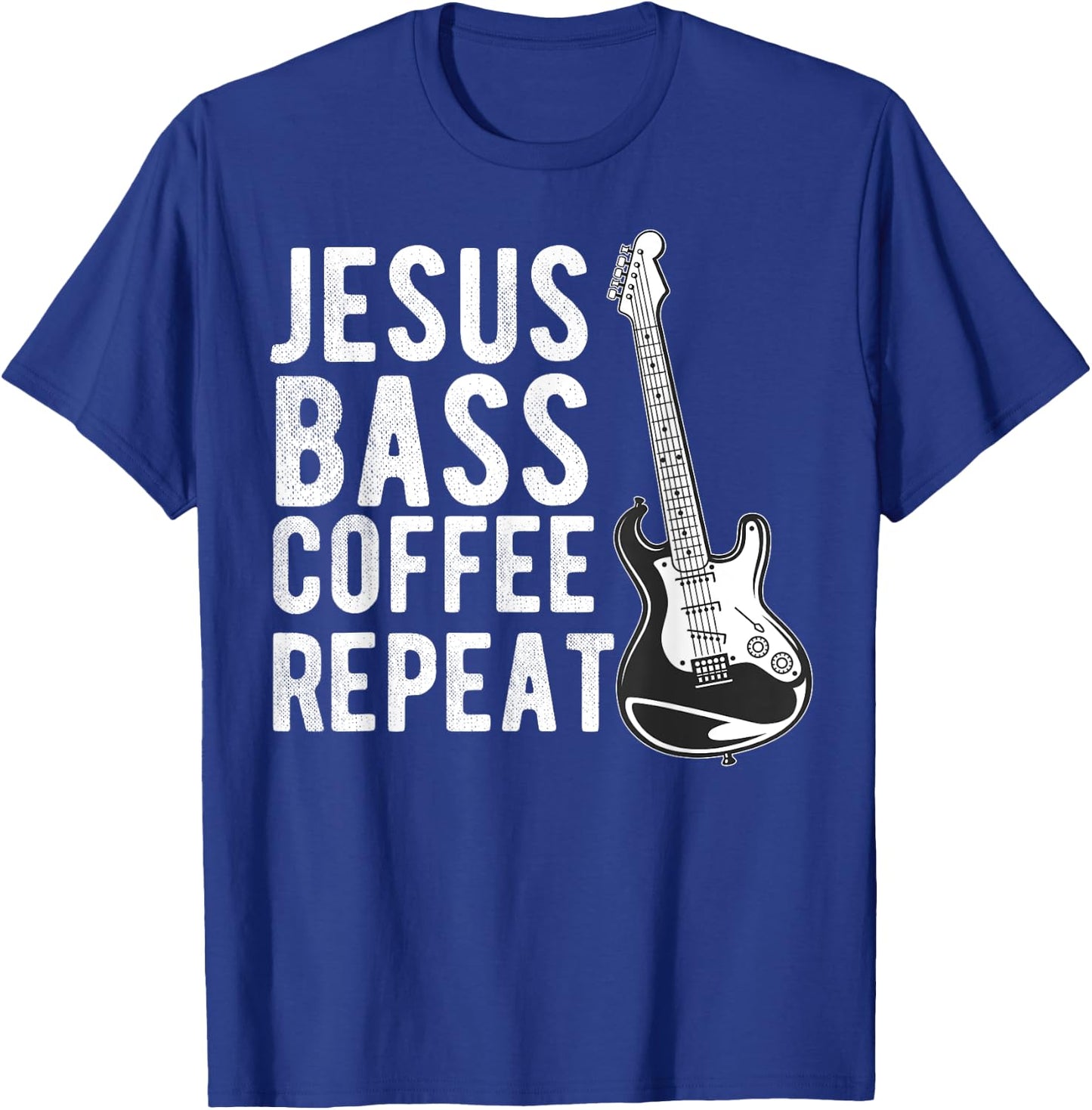Christian Bass Guitar Player Worship Jesus Bassist Music T-Shirt - T-Shirt | Royal