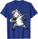 Dabbing Zebra Dab Funny Gift women kids cute T-Shirt - T-Shirt | Royal