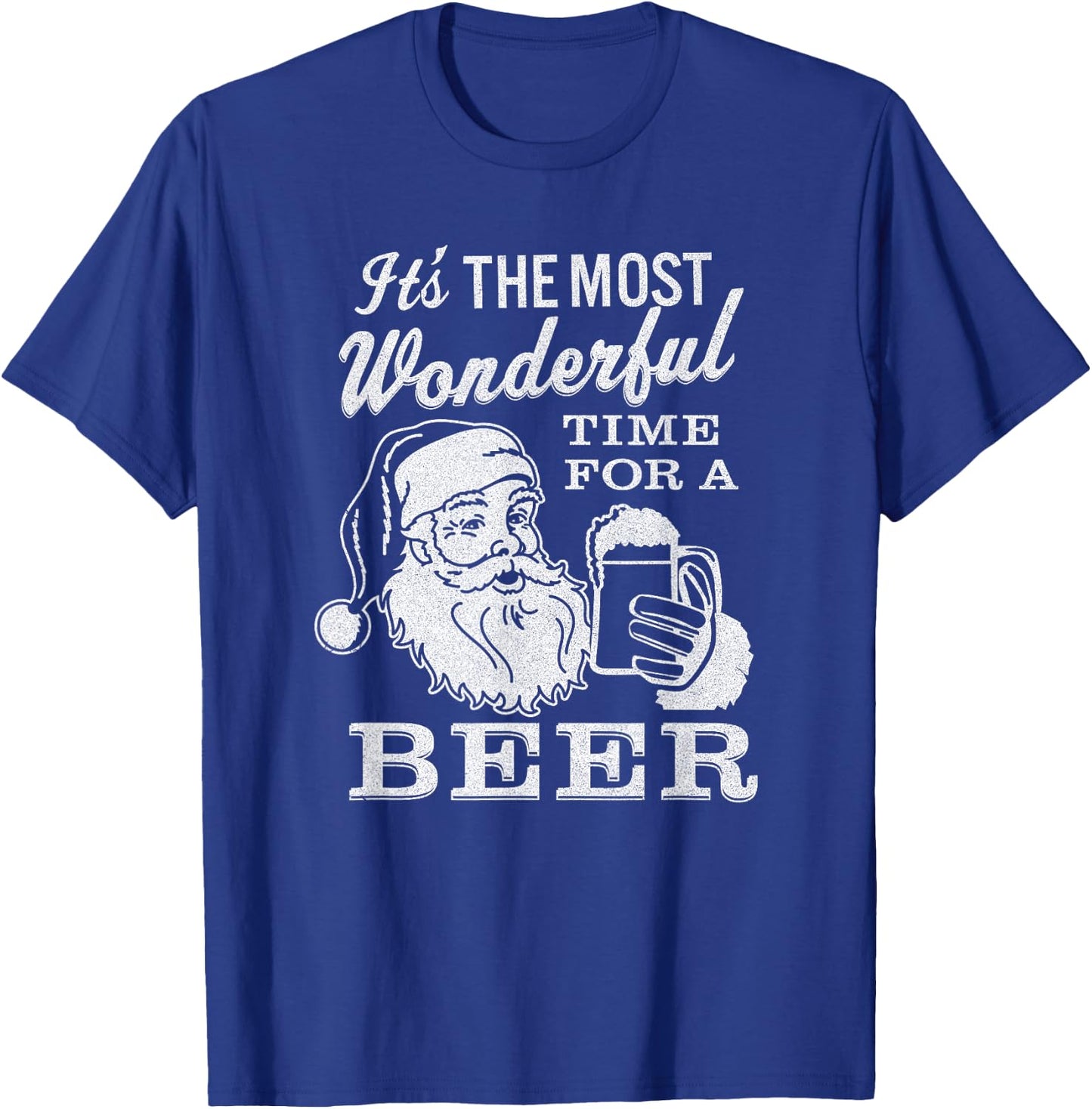 It's The Most Wonderful Time for A Beer shirt - Christmas T-Shirt - T-Shirt | Royal