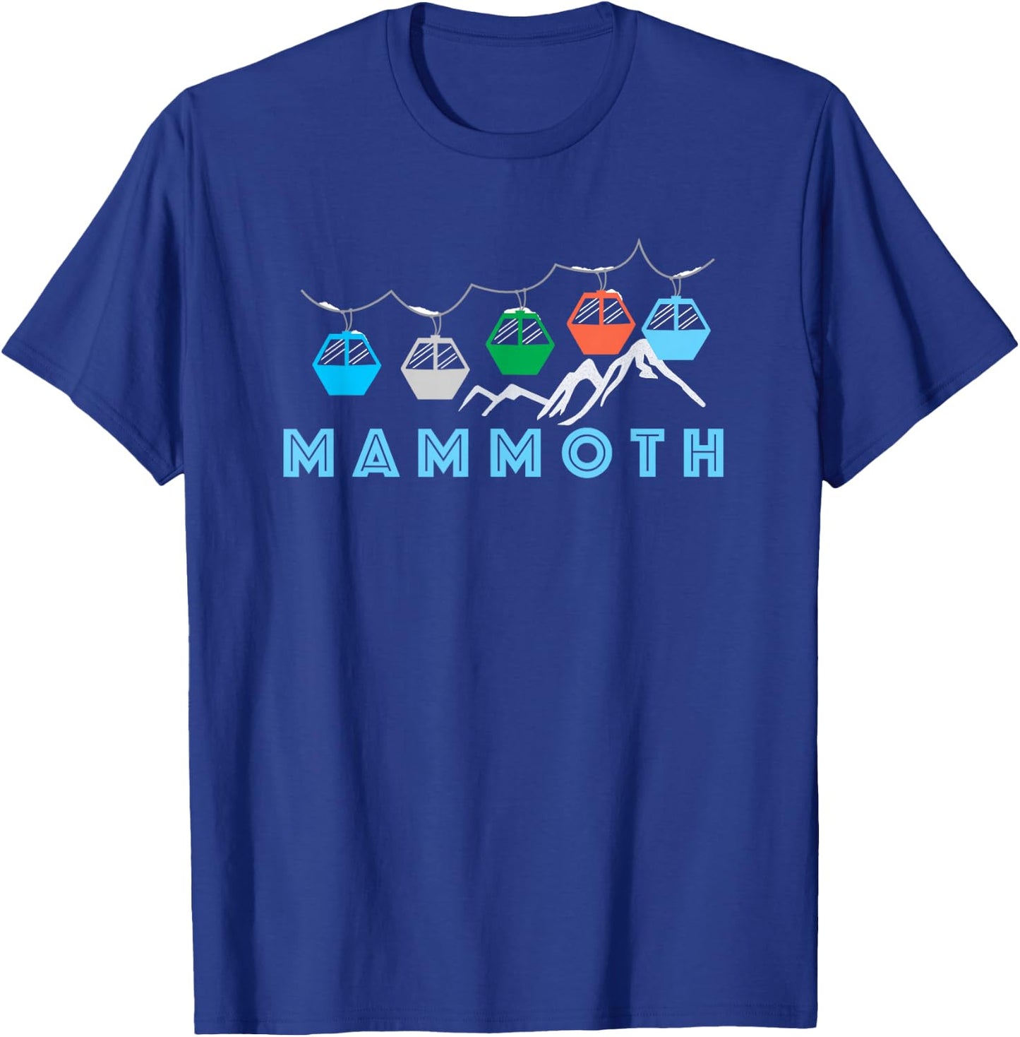 Mammoth Ski Mountain Gondola - Mammoth T-Shirt - T-Shirt | Royal