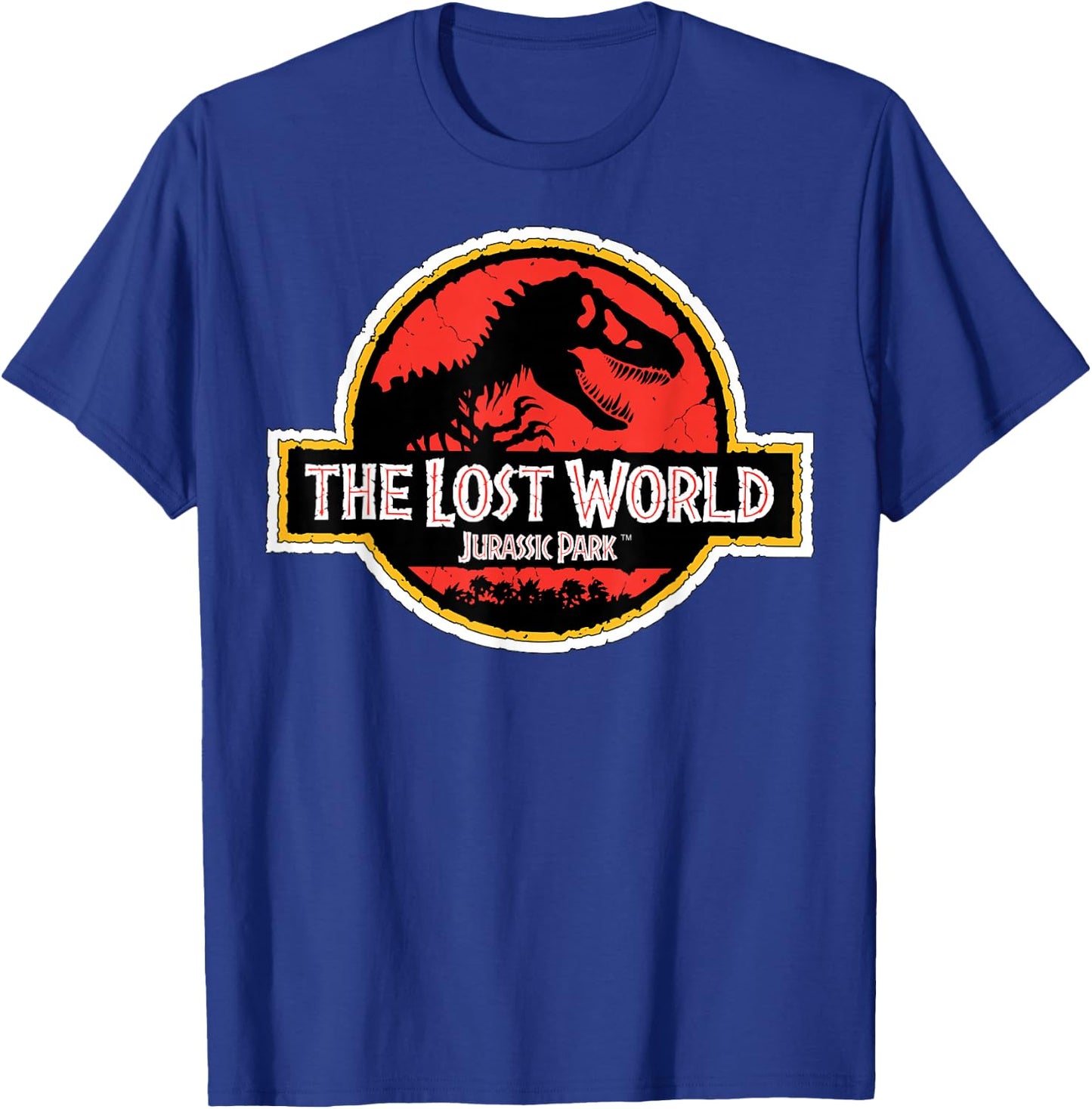 Jurassic Park The Lost World Movie Logo Graphic T-Shirt - T-Shirt | Royal