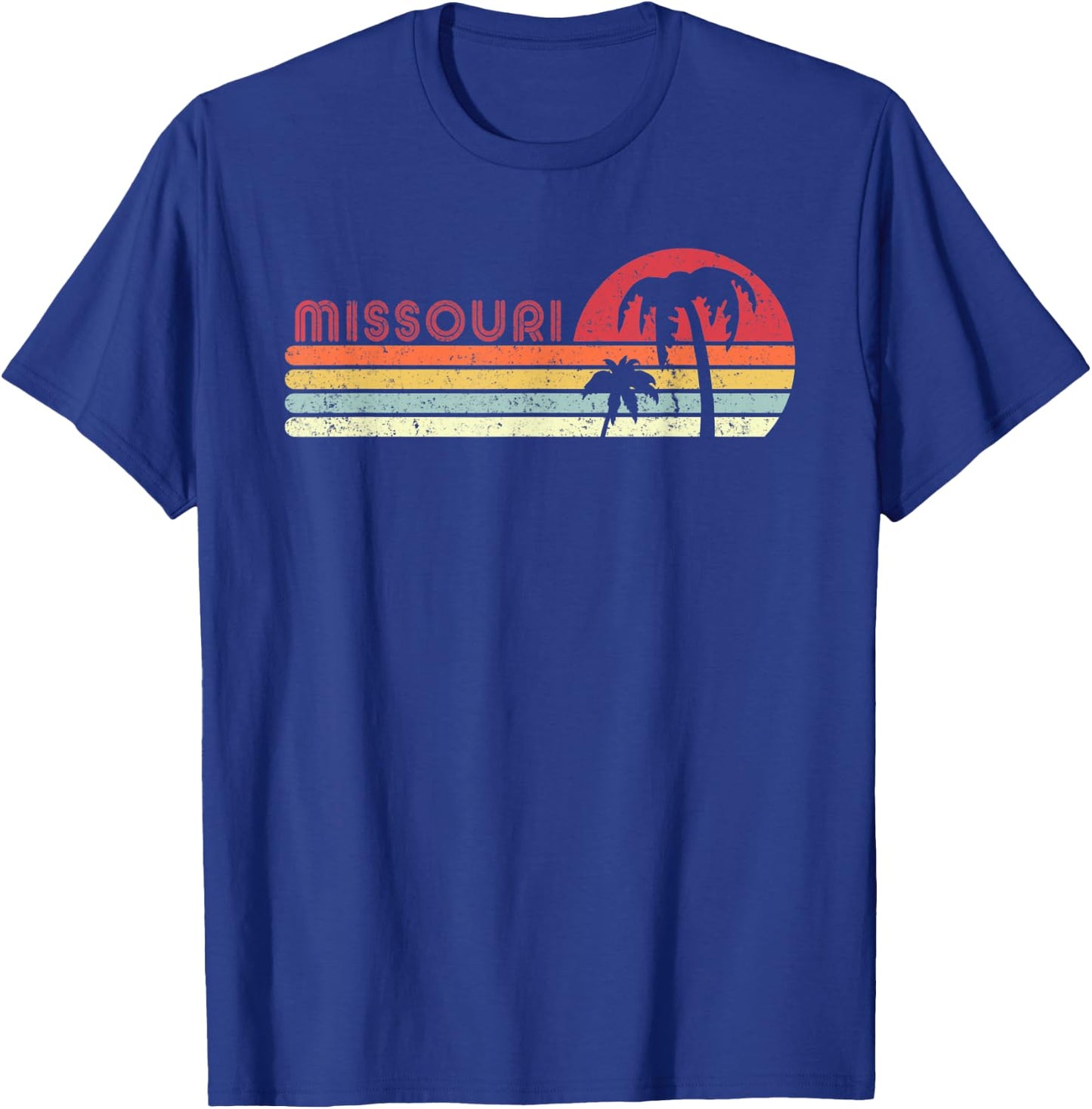 Missouri Shirt. Retro Style MO, USA T-Shirt - T-Shirt | Royal