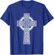 Irish Celtic Knotwork Cross T-Shirt - T-Shirt | Royal