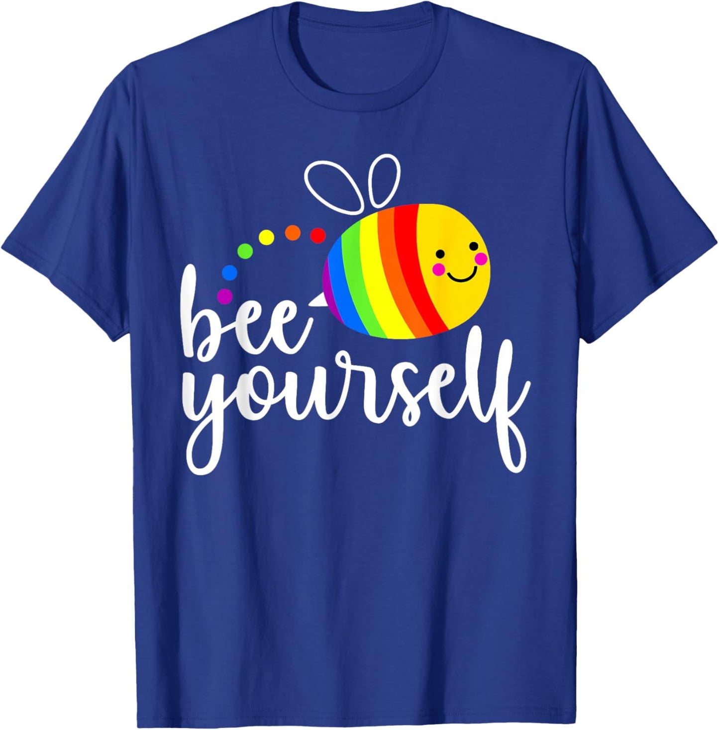 Cute Bee Yourself Pride LGBTQ Funny Beekeeper Beekeeping T-Shirt - T-Shirt | Royal