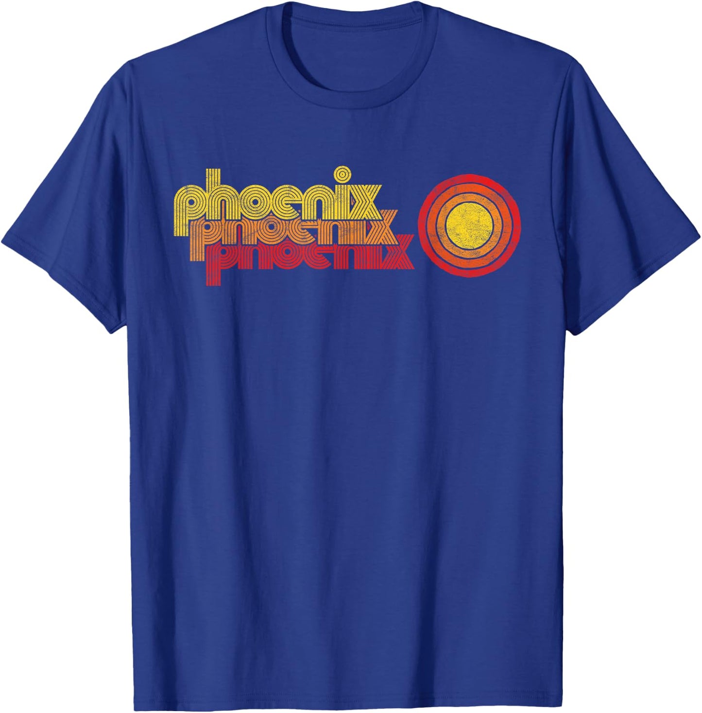 Retro Phoenix Arizona 80's Style Sun T-Shirt - T-Shirt | Royal