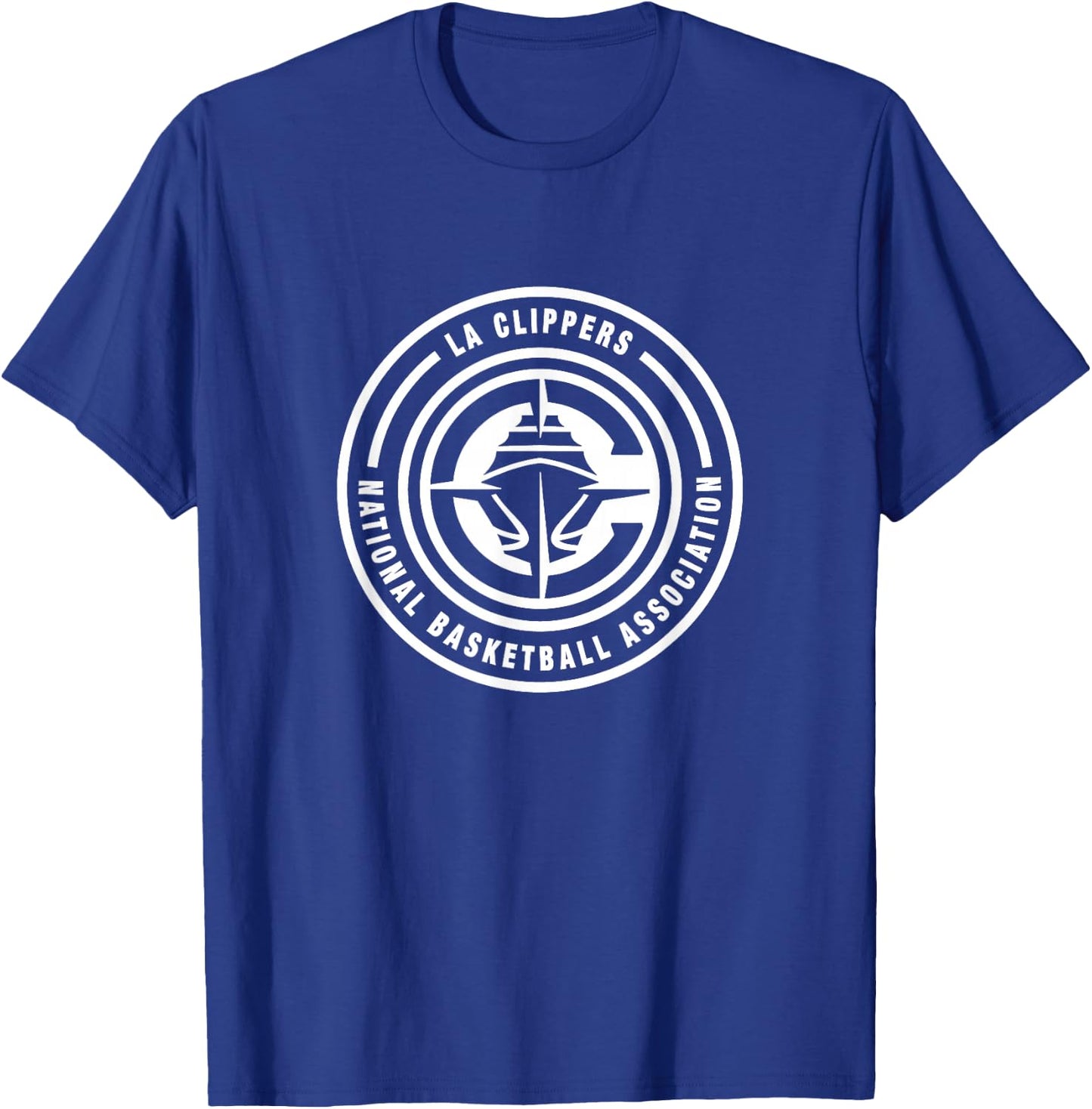 NBA - Los Angeles Clippers Circle Logo Blue T-Shirt - T-Shirt | Royal