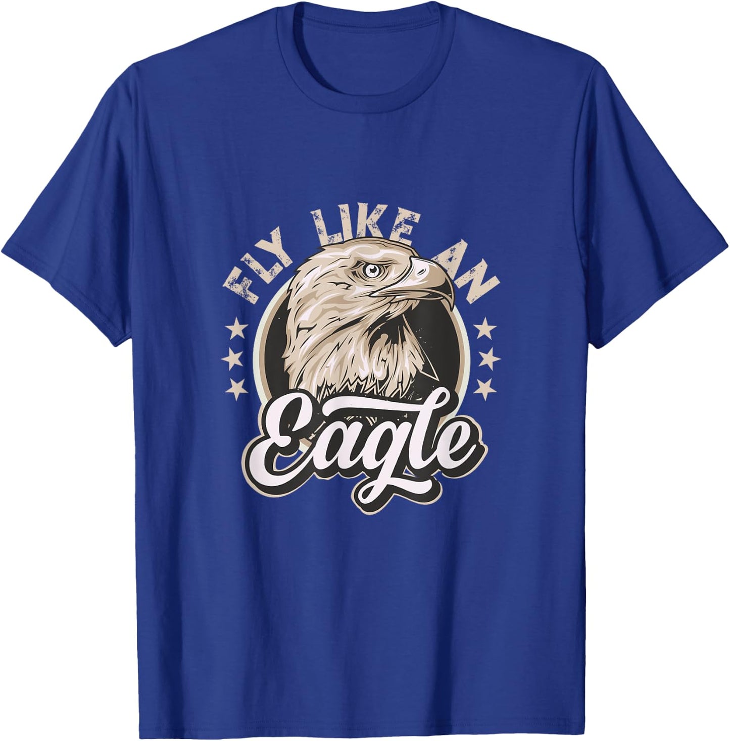 Mikels World Fly Like An Eagle - the American Way of Life T-Shirt - T-Shirt | Royal