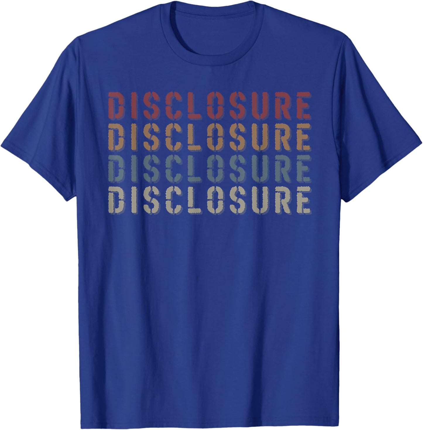 Vintage Style Disclosure Name Funny Love Heart Disclosure T-Shirt - T-Shirt | Royal