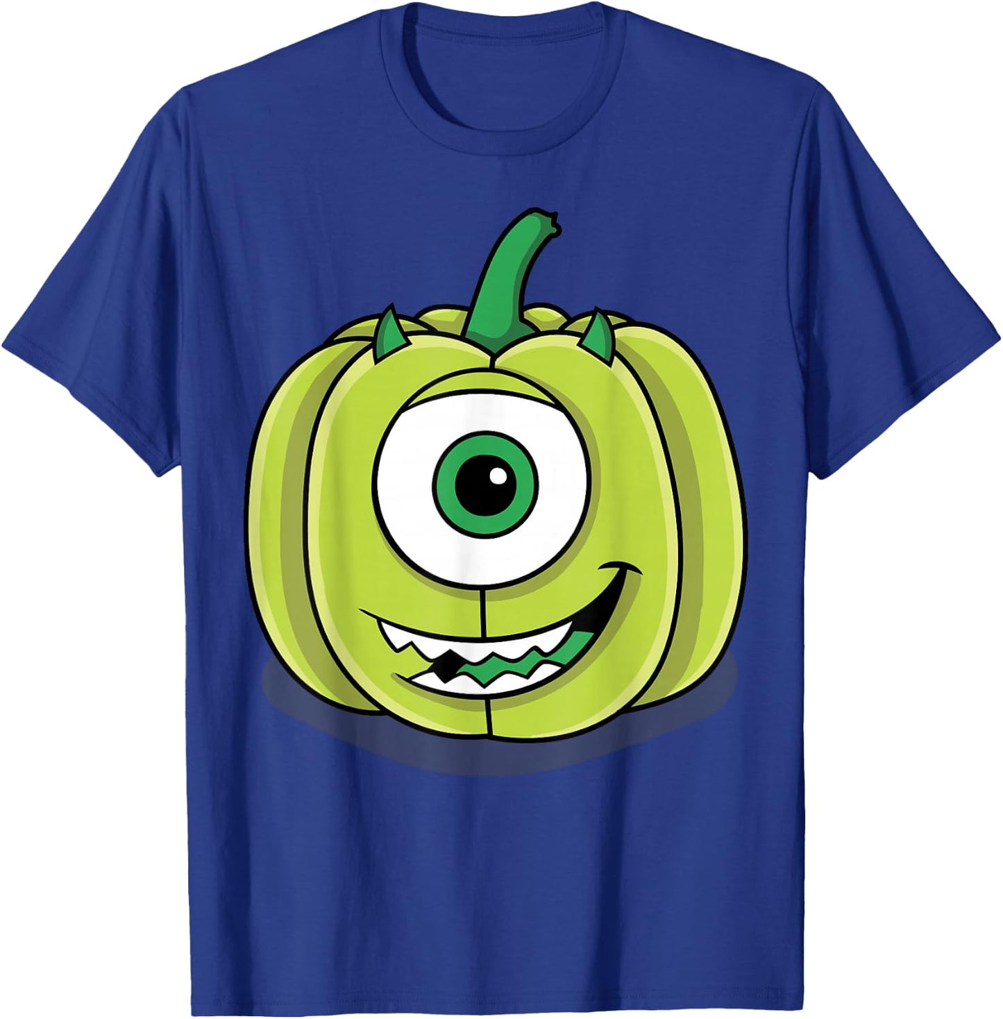 Disney Pixar Monsters Inc. Mike Green Pumpkin Halloween T-Shirt - T-Shirt | Royal