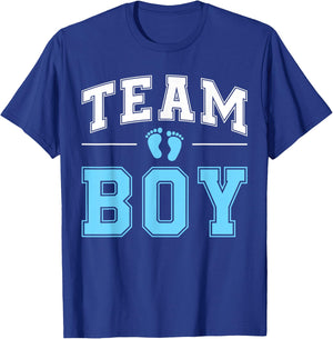 Team Boy Gender Reveal Party Gifts Soon To Be Baby Shower T-Shirt - T-Shirt | Royal