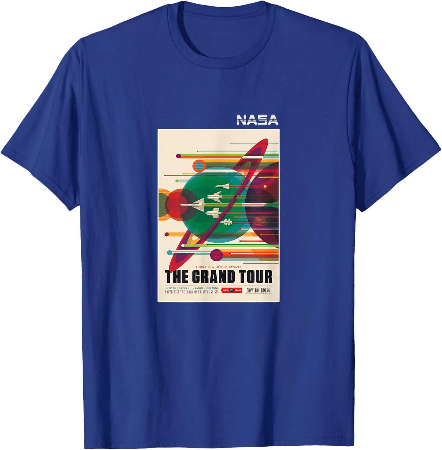 The Official Grand Tour Space Tourism Poster NASA T-Shirt - T-Shirt | Royal