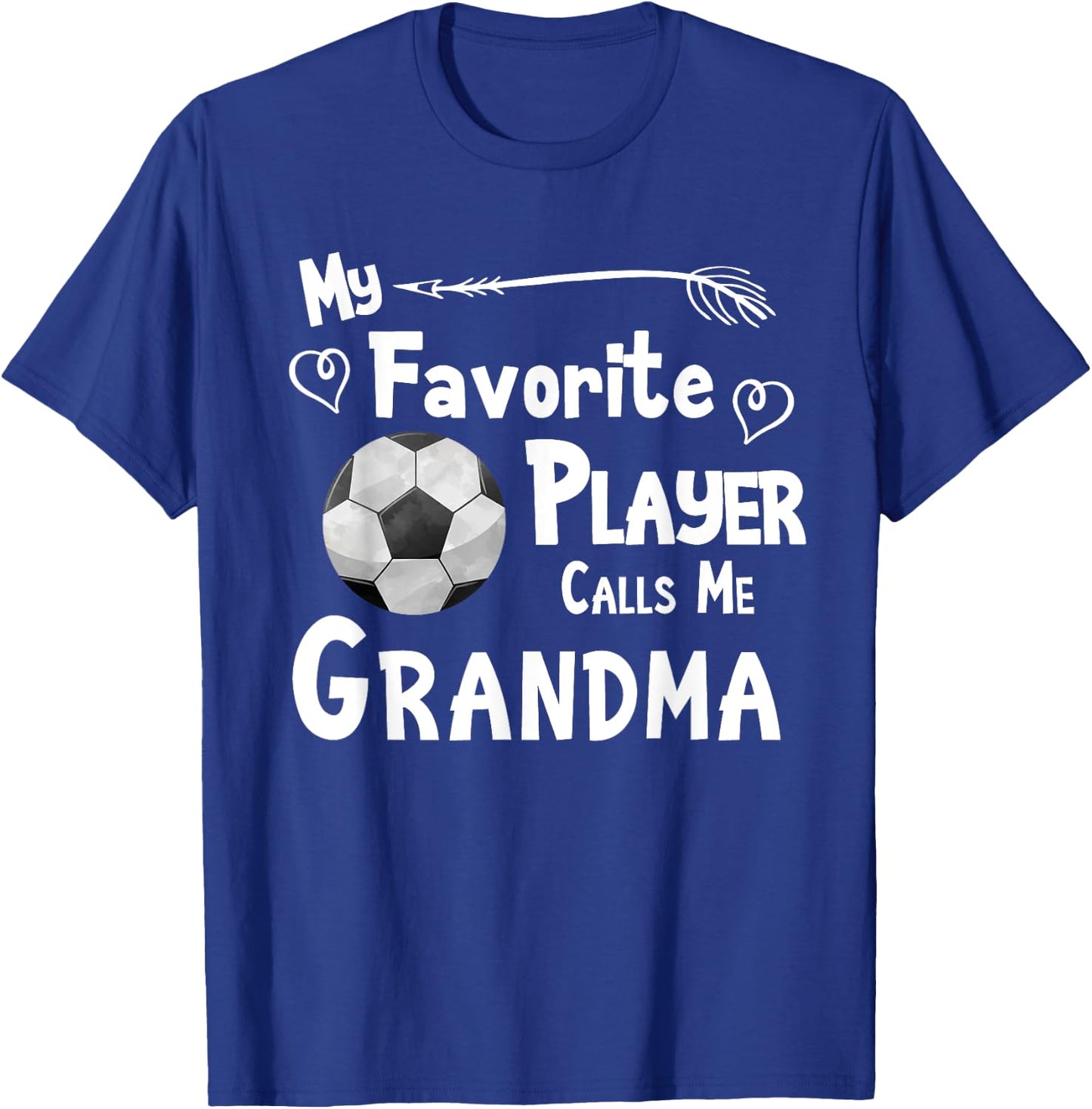 Grandma Soccer Football Game Fan Sports Favorite Player T-Shirt - T-Shirt | Royal
