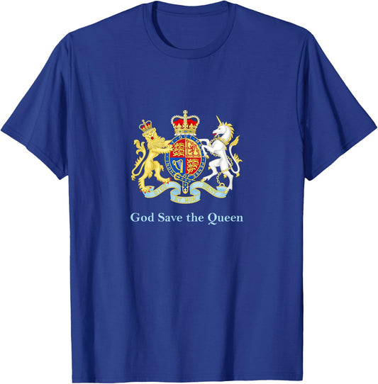 Royal Coat of Arms God Save the Queen T-Shirt - T-Shirt | Royal