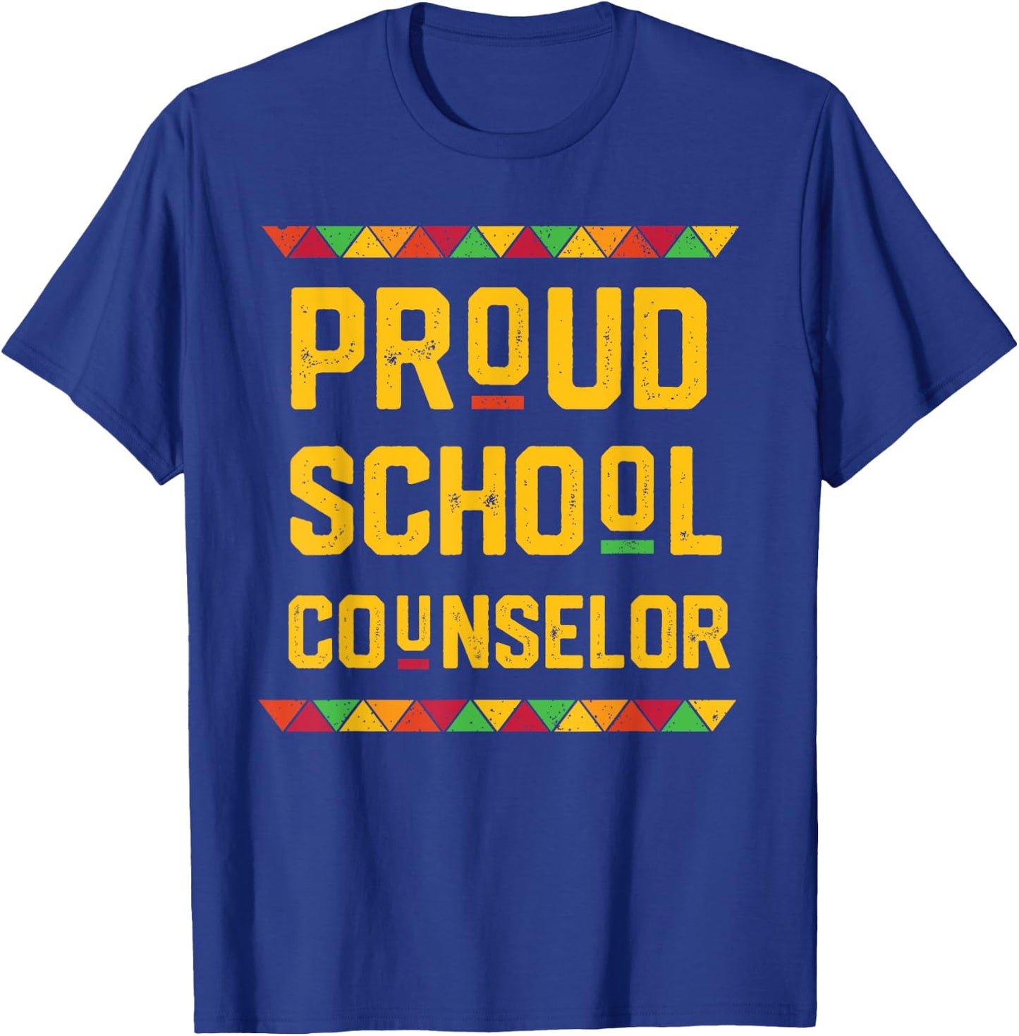 Proud School Counselor T Shirt Black History Month Shirt T-Shirt - T-Shirt | Royal