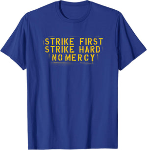 The Karate Kid Cobra Kai Slogan Stencil Retro Movie T-Shirt - T-Shirt | Royal