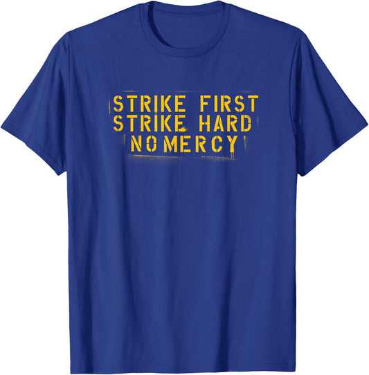 The Karate Kid Cobra Kai Slogan Stencil Retro Movie T-Shirt - T-Shirt | Royal
