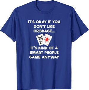 Cribbage - Funny Cribbage Smart People T-Shirt - T-Shirt | Royal