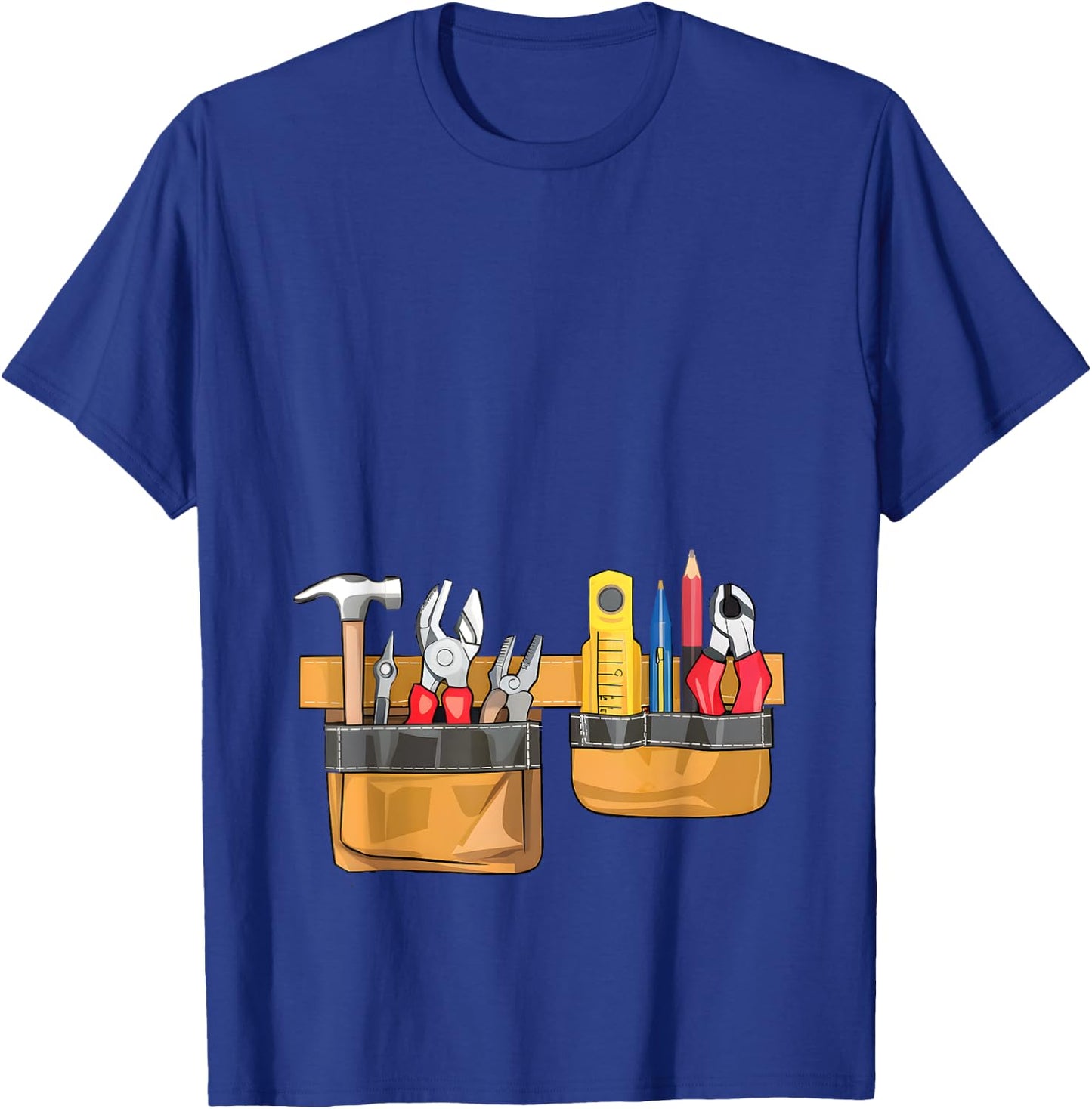 Workman Tool Belt Easy Builder Construction Costume Cosplay T-Shirt - T-Shirt | Royal