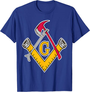 Masonic Firefighter Tools T-Shirt - T-Shirt | Royal