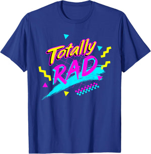 Totally Wheel Back to the 80s Throwback Classic Retro T-Shirt - T-Shirt | Royal