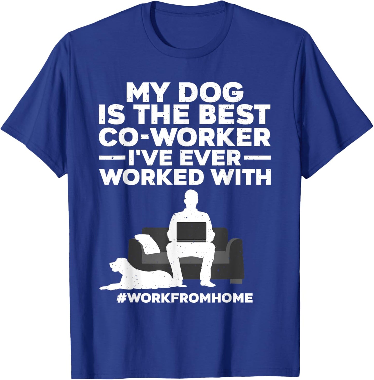 Cool Work From Home Art Women WFH Working From Home T-Shirt - T-Shirt | Royal