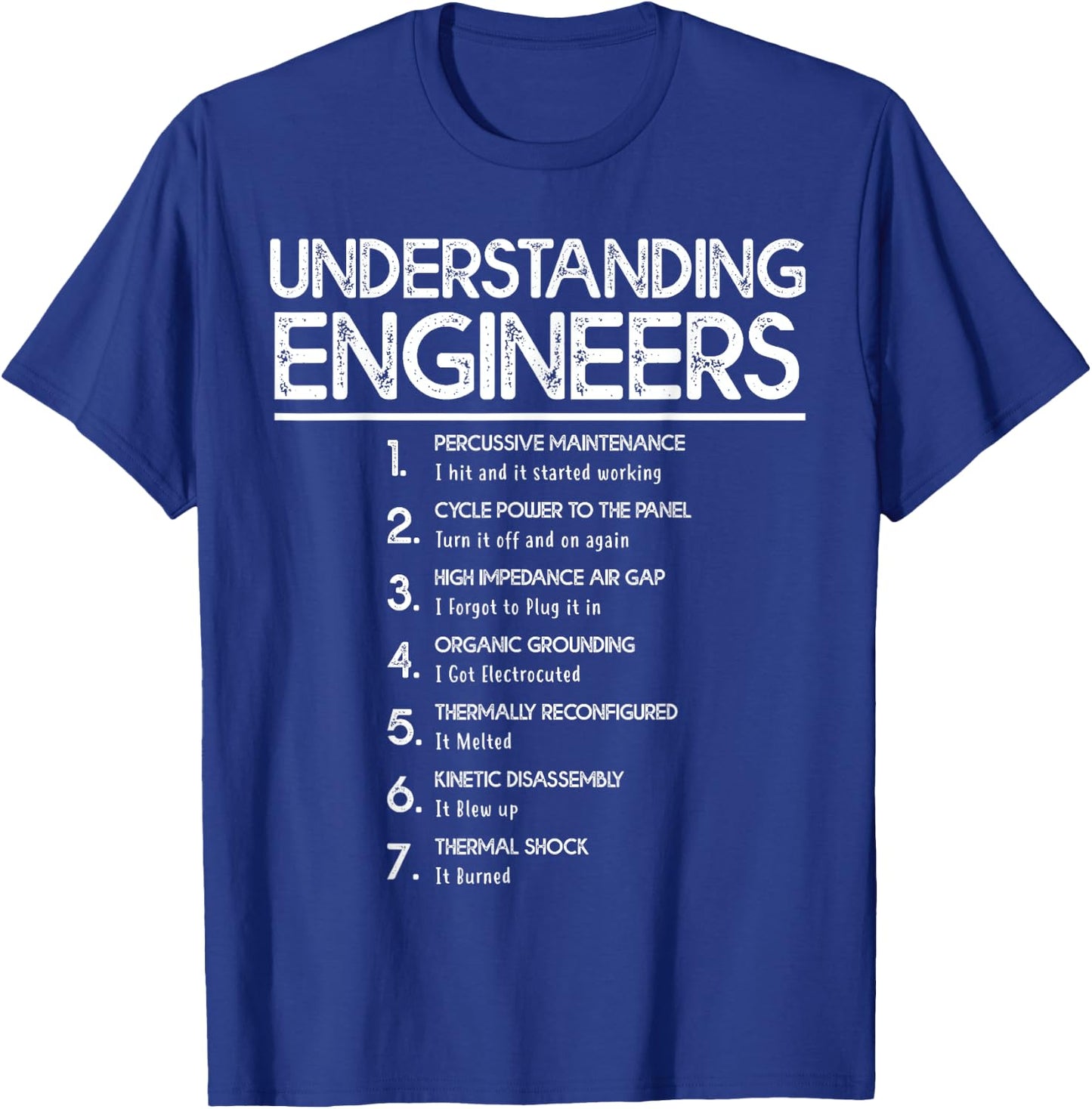 Engineering Humor Funny Understanding Engineers T-Shirt - T-Shirt | Royal
