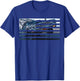 Low Rider Los Angeles American Flag LA USA 4th of July T-Shirt - T-Shirt | Royal