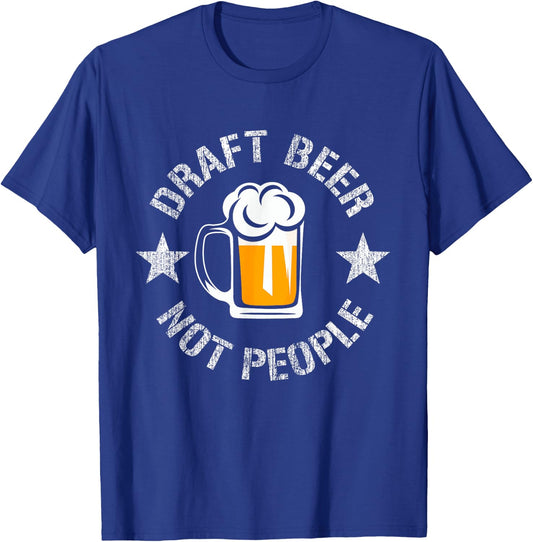 Funny Military Veteran Draft Beer Not People Veteran's Day T-Shirt - T-Shirt | Royal