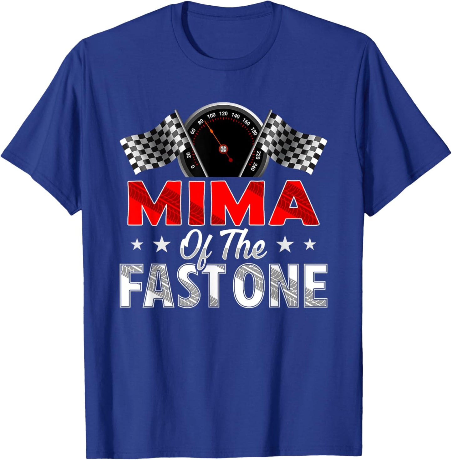 Mima of The Fast One First Birthday Racing Car Family T-Shirt - T-Shirt | Royal