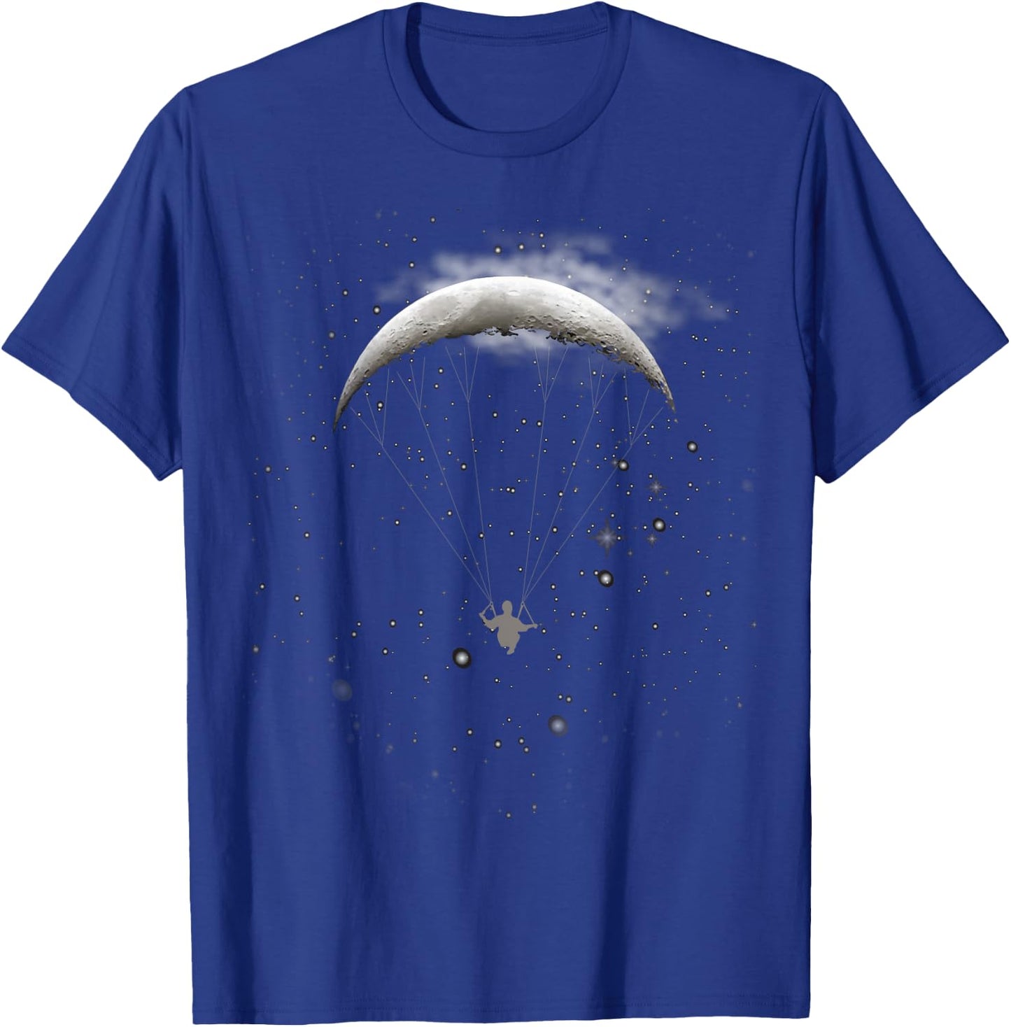 Paragliding Fly to the Moon T-Shirt - T-Shirt | Royal