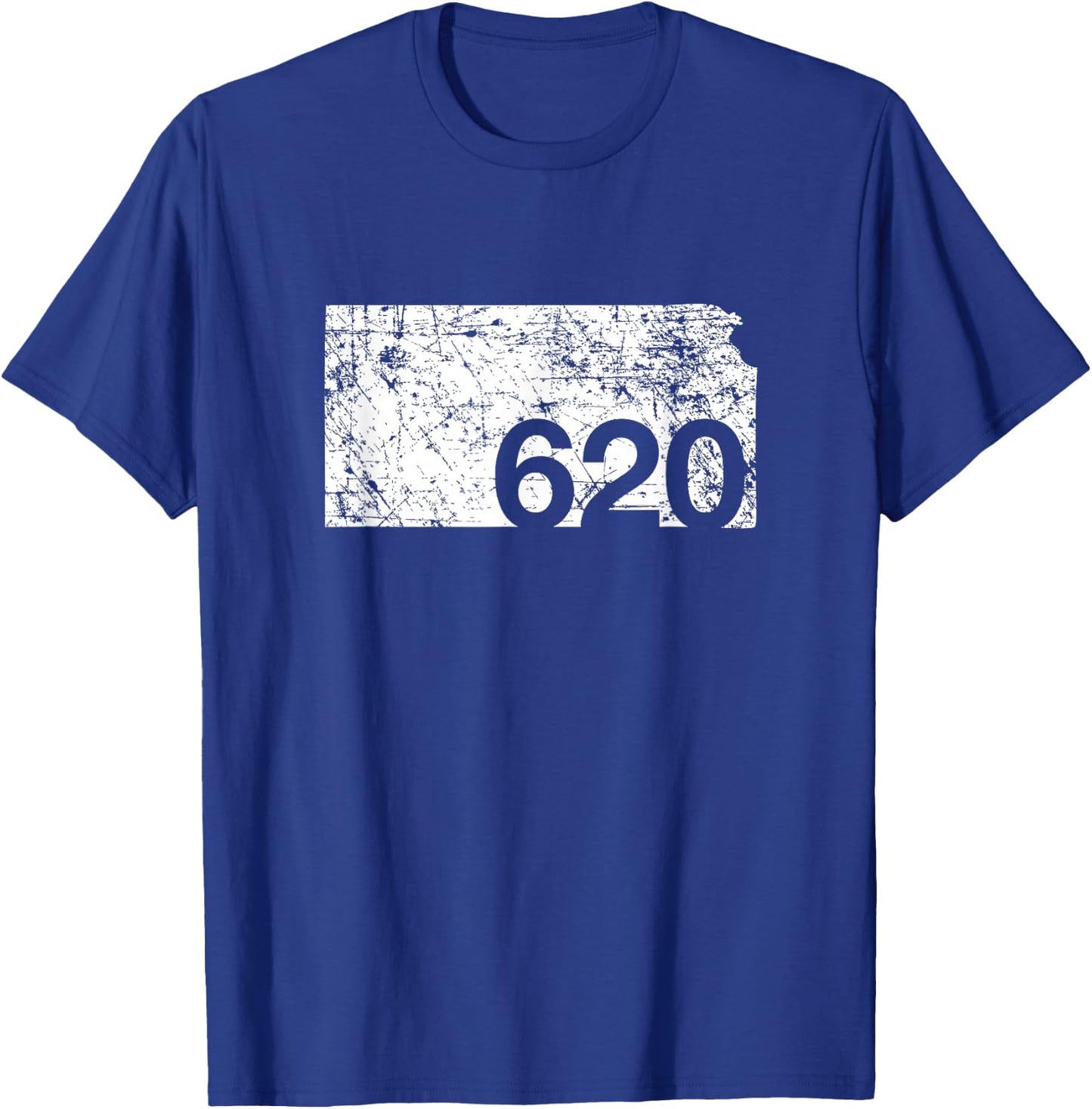 Pittsburg Dodge City Hutchinson Area Code 620 Shirt, Kansas T-Shirt - T-Shirt | Royal