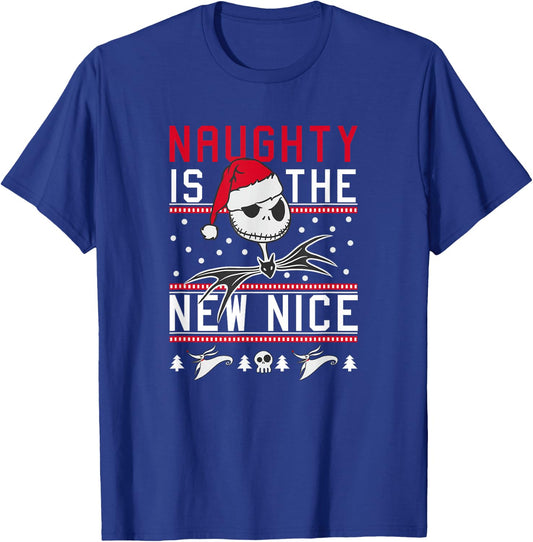 Disney Nightmare Before Christmas Nice Jack Short Sleeve T-Shirt - T-Shirt | Royal