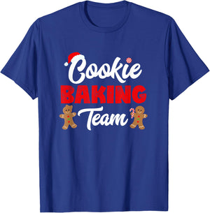 Cookie Baking Team Christmas Baking Team Shirts Holiday T-Shirt - T-Shirt | Royal