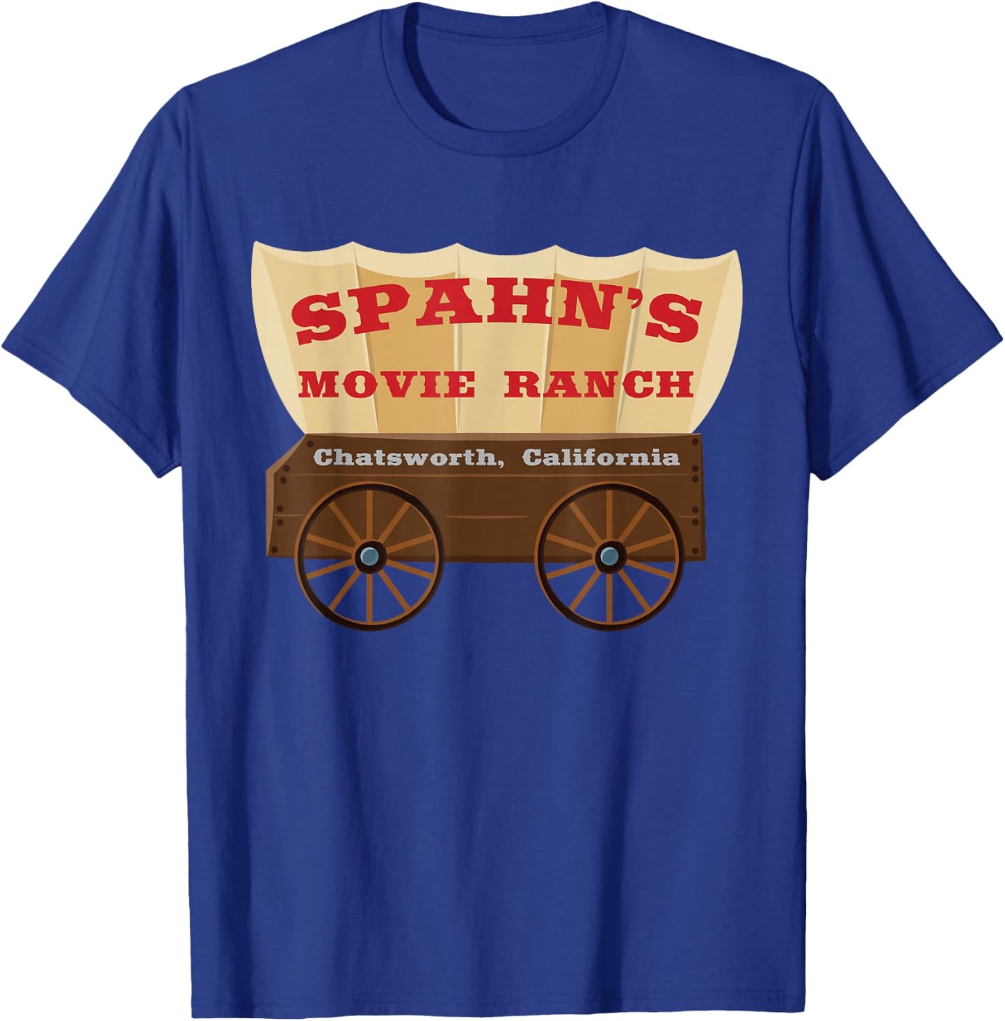 Spahn's Movie Ranch Chatsworth California T-Shirt - T-Shirt | Royal