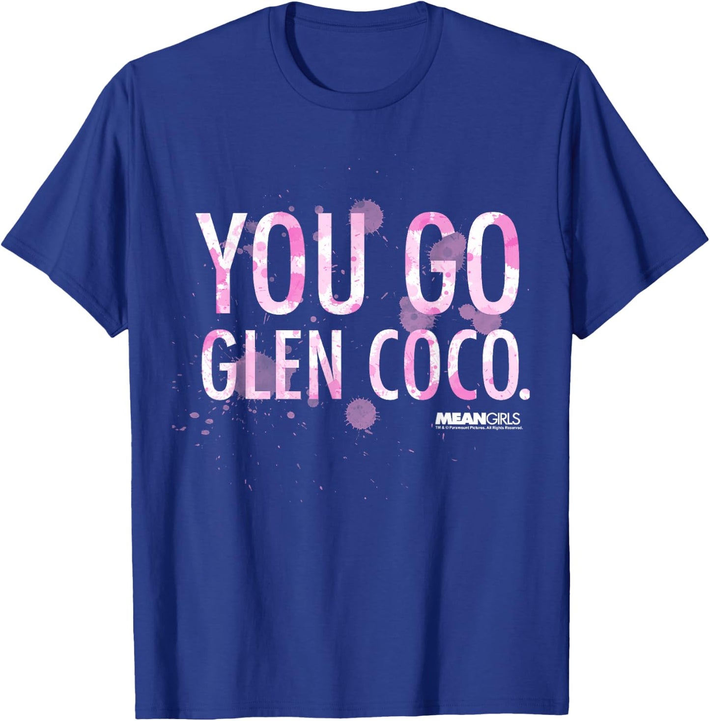 Mean Girls You Go Glen Coco Watercolor Graphic T-Shirt - T-Shirt | Royal