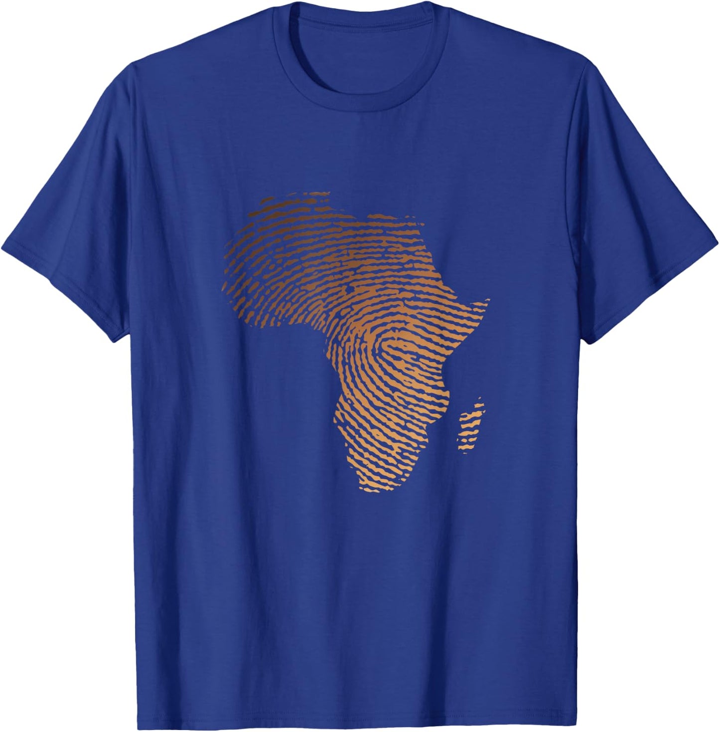 Melanin Shades Africa Map - Africa DNA Fingerprint T-Shirt - T-Shirt | Royal