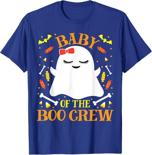 Baby Boo Crew Ghost Matching Family Set Cute Girls Halloween T-Shirt - T-Shirt | Royal