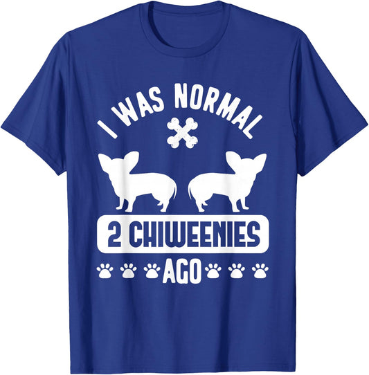 Funny Chiweenie Mom Mama Dog Owner Puppy Lover Dog Mom of 2 T-Shirt - T-Shirt | Royal